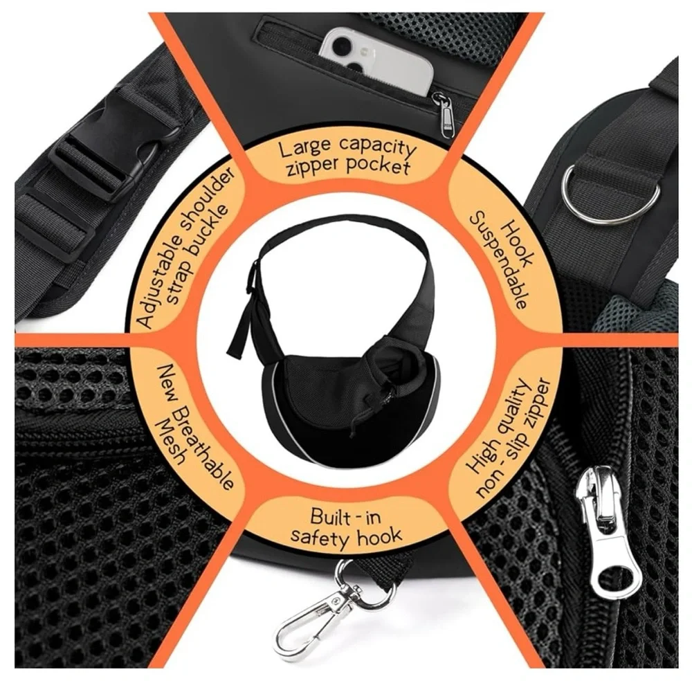 YUDODO Breathable Mesh Pet Dog Carrier Safe Travel Carrier for Dogs and cats